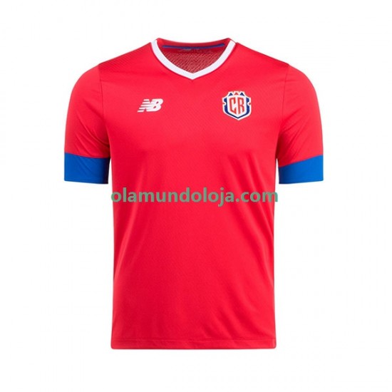 Camisola Costa Rica Homem Equipamento Primeiro Copa do Mundo 2022 Manga Curta